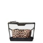 کیف آرایشی دو تکه پلنگی