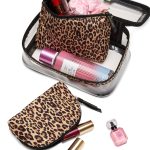 کیف آرایشی سه تکه پلنگی