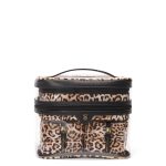 کیف آرایشی چهار تکه پلنگی